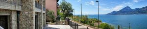 Ferienhaus Villa Alessia in Brenzone am Gardasee - Blick vom Haus und See